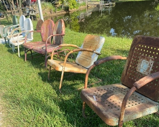 Fabulous Mid Century Metal Chairs!