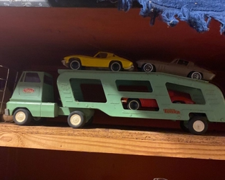 Tonka Car Hauler Complete w/ 3 Corvettes