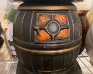 Vintage McCoy Pot Belly Stove Cookie Jar