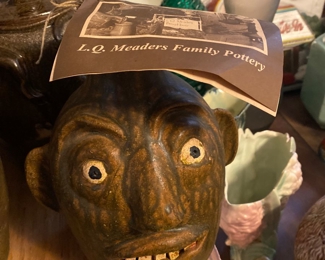 Whelchel Meaders Mossy Creek Pottery Face Jug