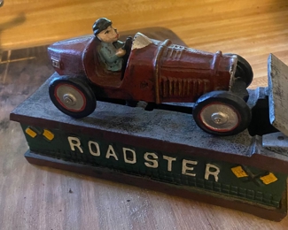 Roadster Cast Iron Bank