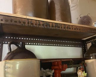 Antique/Vintage Stoneware Whiskey Jug