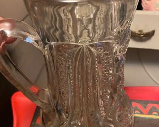Beautiful Vintage Cut Glass Pitcher