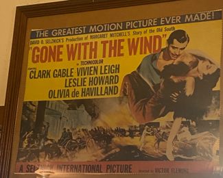 Vintage 1954 “Gone with the Wind” Movie Poster