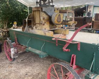 Antique Wagon w/ Working Belt Driven Grist Mill
( We will be taking bids on the Wagon)