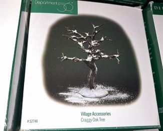 Large Dept.56 Village Collection - Craggy Oak Tree
