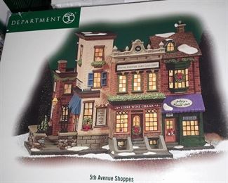 Large Dept.56 Village Collection - 5th Avenue Shoppes
