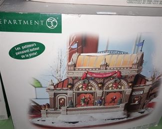 Large Dept.56 Village Collection - Christmas At Lakeside PArk Pavilion
