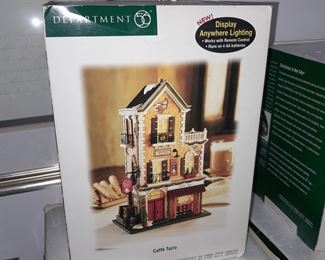 Large Dept.56 Village Collection - Caffe Tazio
