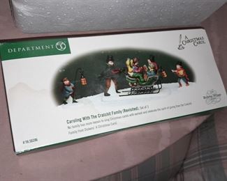 Large Dept.56 Village Collection - Caroling With The Cratchit Family (Revisited)
