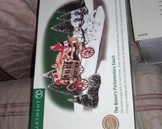 Large Dept.56 Village Collection - The Queen's Parliamentary Coach
