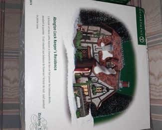 Large Dept.56 Village Collection - Abington Lock Keeper's Residence

