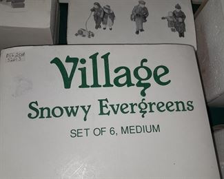 Large Dept.56 Village Collection - Snowy Evergreens
