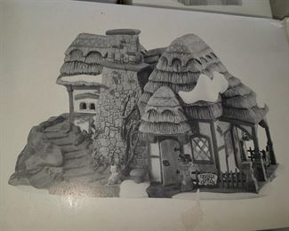 Large Dept.56 Village Collection - Crooked Fence Cottage
