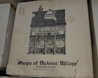 Large Dept.56 Village Collection - Shops Of Dickens' Village
