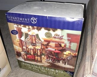 Large Dept.56 Village Collection - Abbey Lane Chocolates
