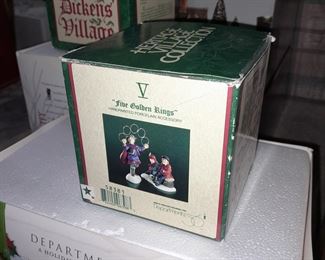 Large Dept.56 Village Collection - Five Golden Rings
