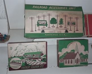 Plasticville Buildings W/ Boxes
