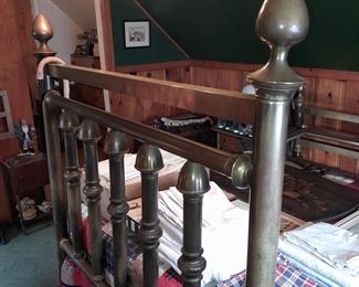 Antique Brass Bed Frame (2 Available)
