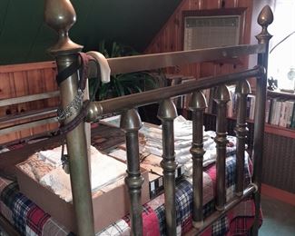 Antique Brass Bed Frame (2 Available)
