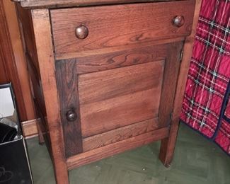 Antique Wooden Nightstand
