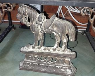 Cast Iron Horse Doorstopper
