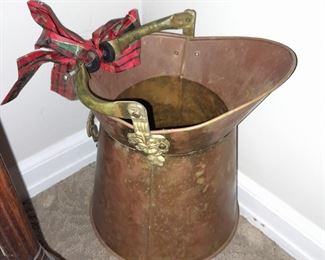 Brass Coal Scuttle
