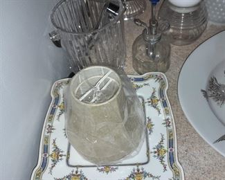 Assorted Kitchen Contents (Glassware, China, Crystal, Dishes, Etc.)
