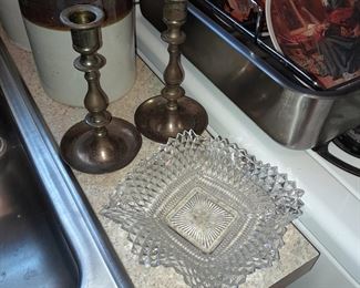 Assorted Kitchen Contents (Glassware, China, Crystal, Dishes, Etc.)
