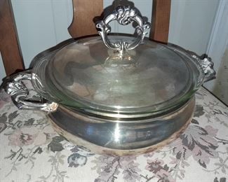 Chaffing Dish w/ Glass Bowl
