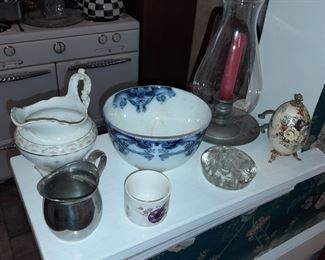 Assorted Kitchen Contents (Glassware, China, Crystal, Dishes, Etc.)
