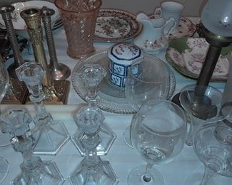 Assorted Dining Room Contents (Glassware, China, Crystal, Dishes, Etc.)
