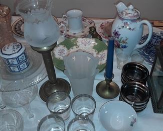 Assorted Dining Room Contents (Glassware, China, Crystal, Dishes, Etc.)
