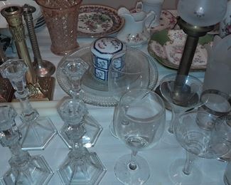 Assorted Dining Room Contents (Glassware, China, Crystal, Dishes, Etc.)
