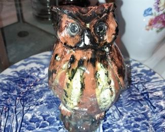 Handmade Pottery Owl
