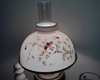 Glass Hurricane Lamp
