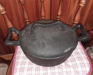 Cast Iron Handled Pot W/ Lid
