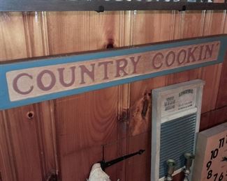 Country Cookin' Wall Sign
