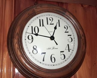 Hanging Wooden Clock
