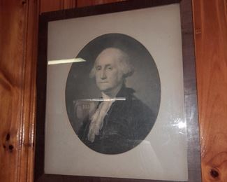 Framed George Washington Photo
