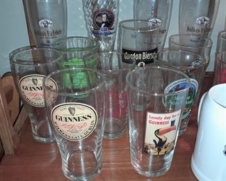 Beer Steins, Mugs, & Advertising Glassese
