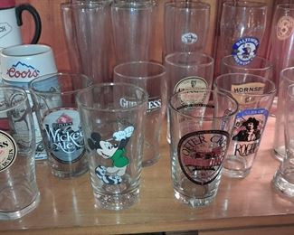 Beer Advertising Glasses

