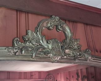 Antique Brass Mirror
