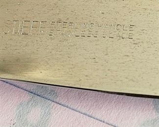 Stieff Sterling Handle Knife -Sorry no pic will be at Check-out