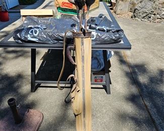 Old set of golf clubs