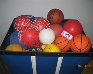 Lot - 999
lot- assorted sports ball, cart not included
SKU# : 477464
