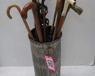 Lot - 283
lot - cane stand with contents
SKU# : 476748