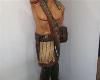 native American statue (78" H)