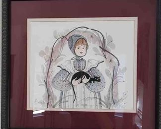 Folk Art PrintSigned  Numbered