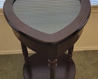 Vintage Heart Shaped Display Side Table